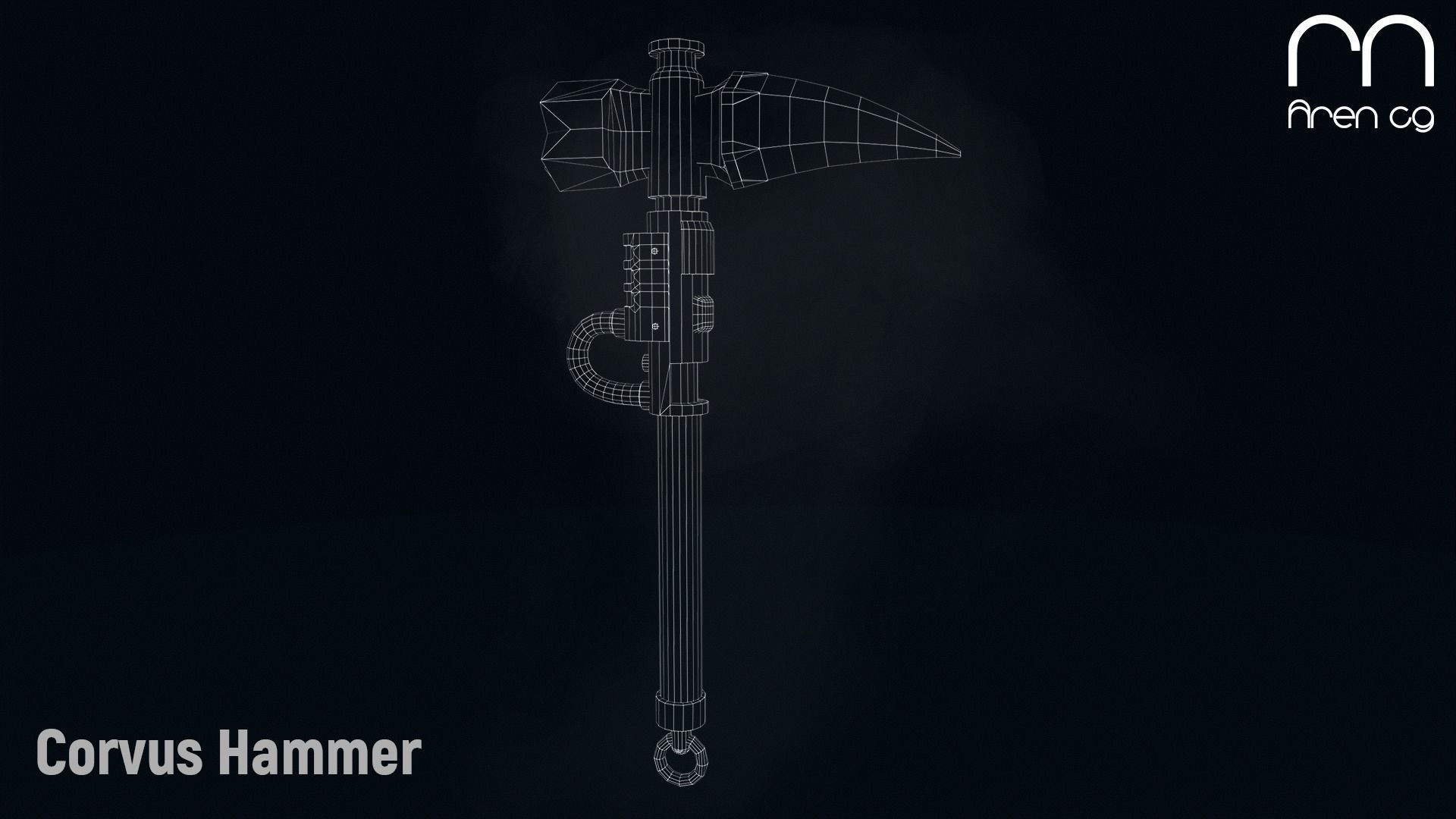 AC Corvus Hammer Low-poly 3D model_3