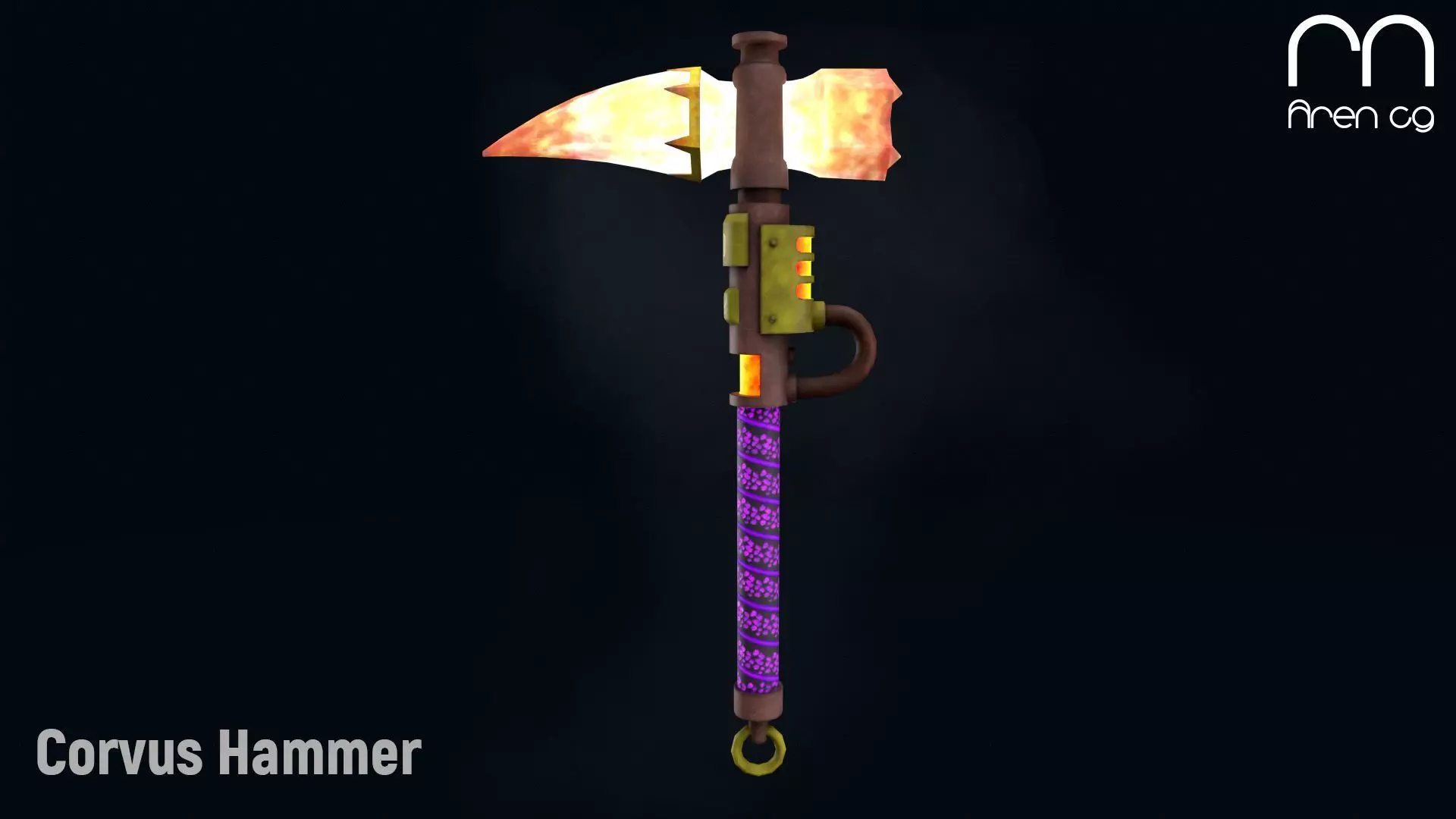 AC Corvus Hammer Low-poly 3D model_0