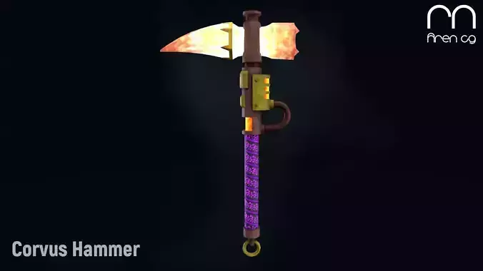 AC Corvus Hammer Low-poly 3D model