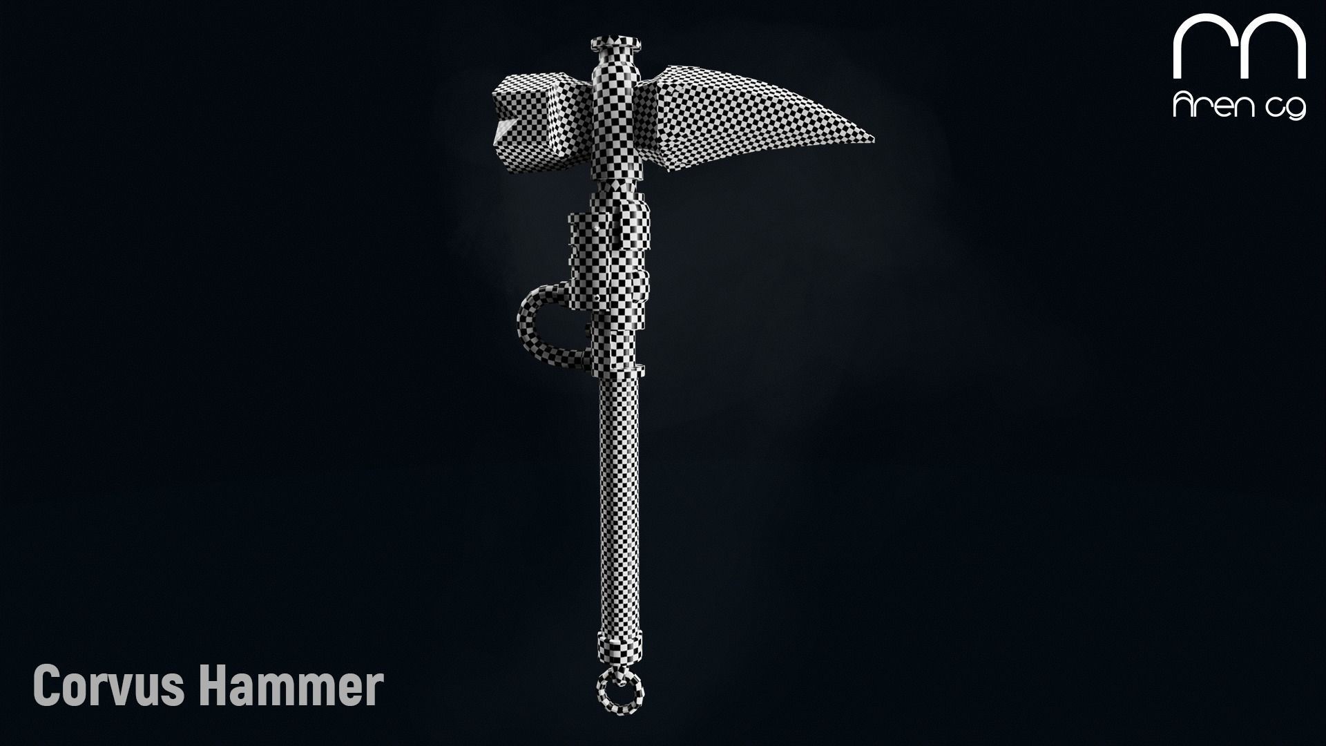 AC Corvus Hammer Low-poly 3D model_2
