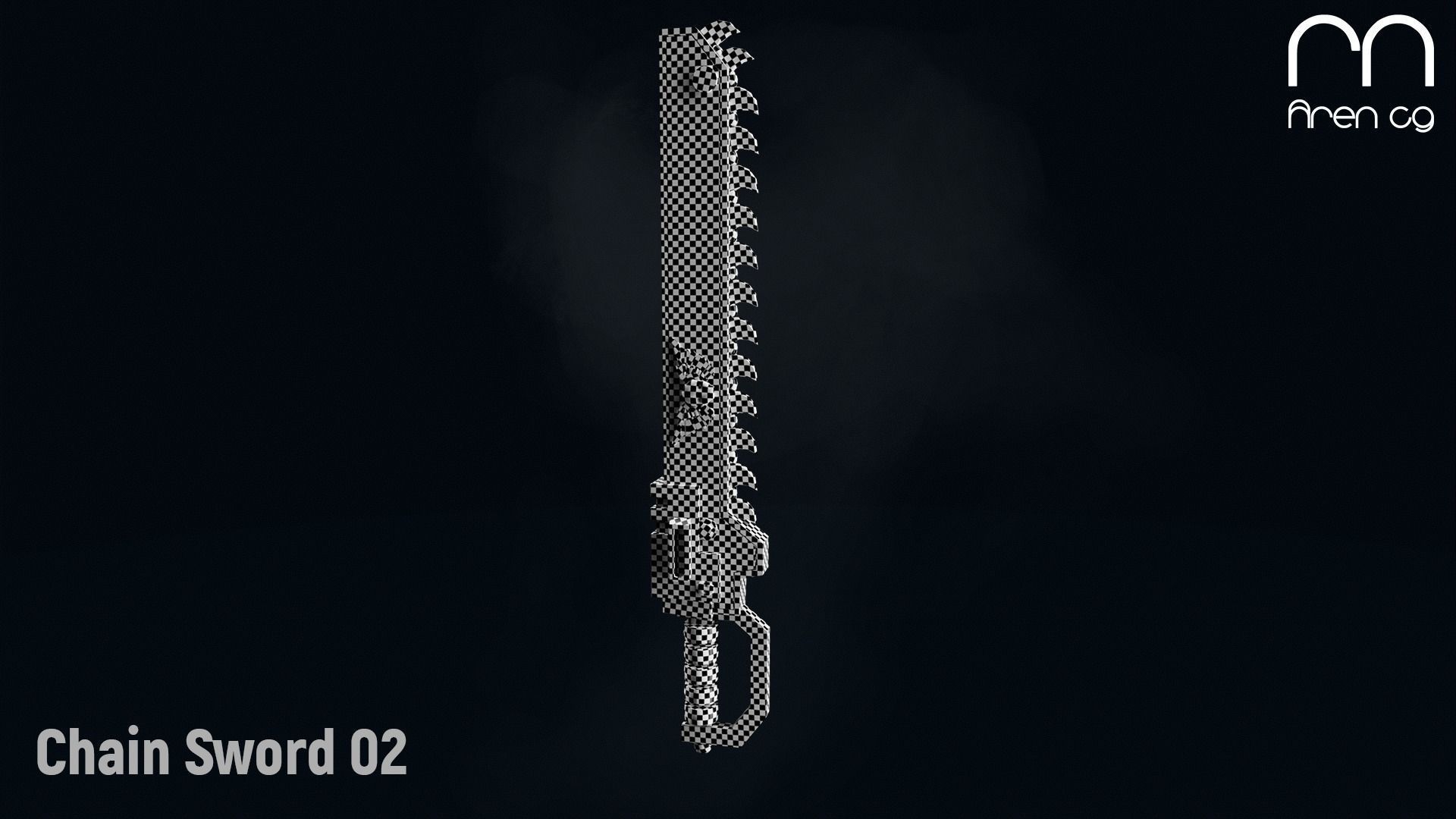 AC Chain Sword 02 Low-poly 3D model_2