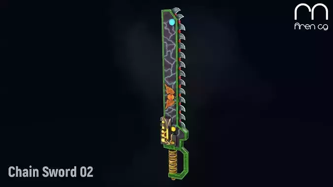 AC Chain Sword 02 Low-poly 3D model