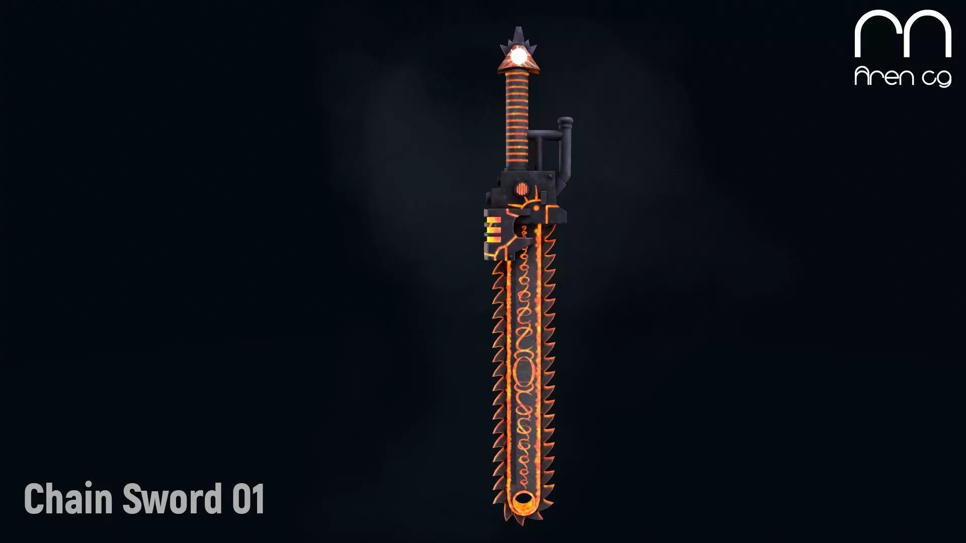 AC Chain Sword 01 Low-poly 3D model_0