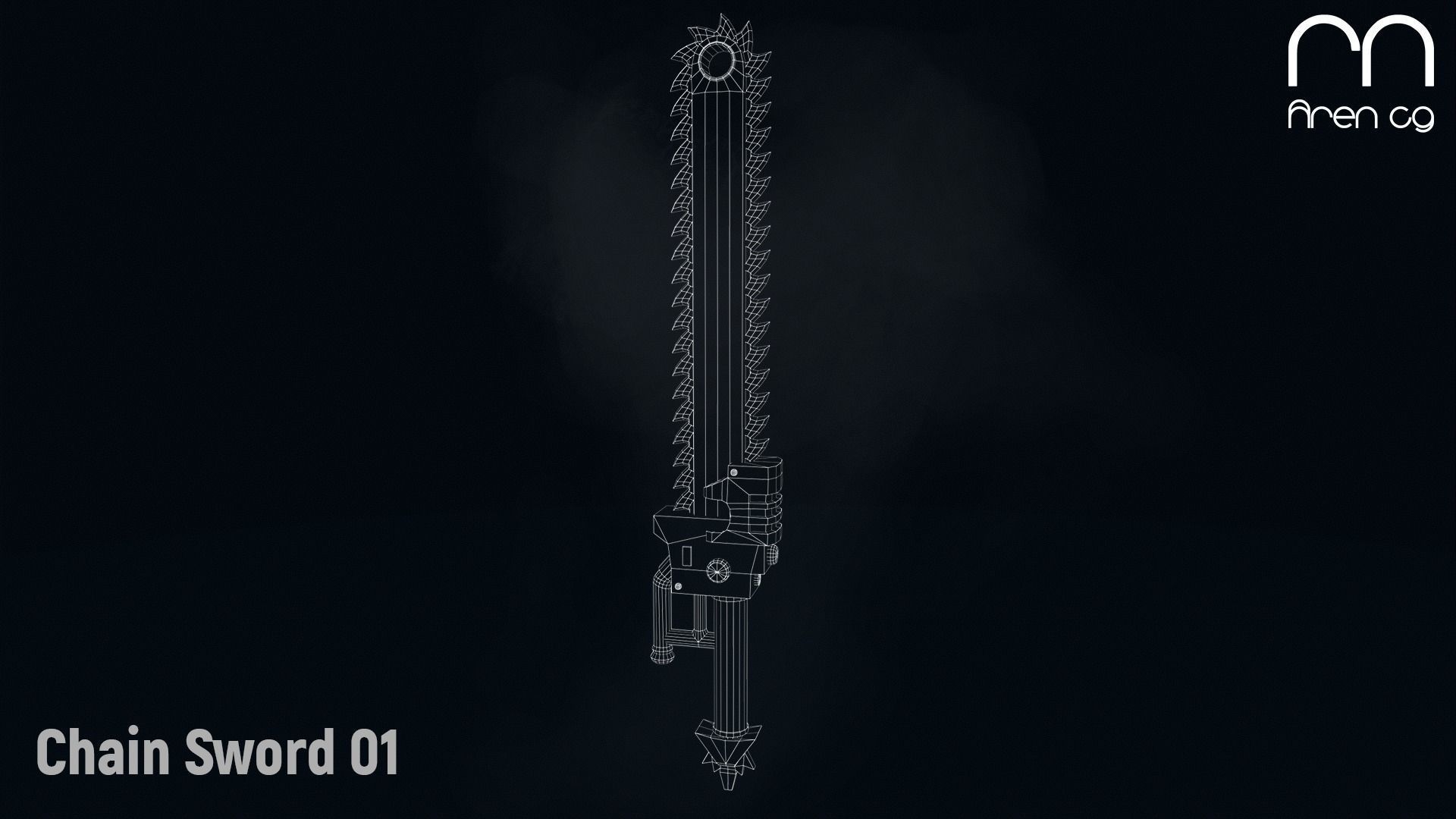 AC Chain Sword 01 Low-poly 3D model_3