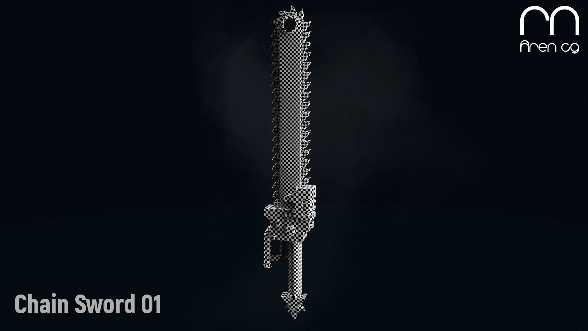 AC Chain Sword 01 Low-poly 3D model_2