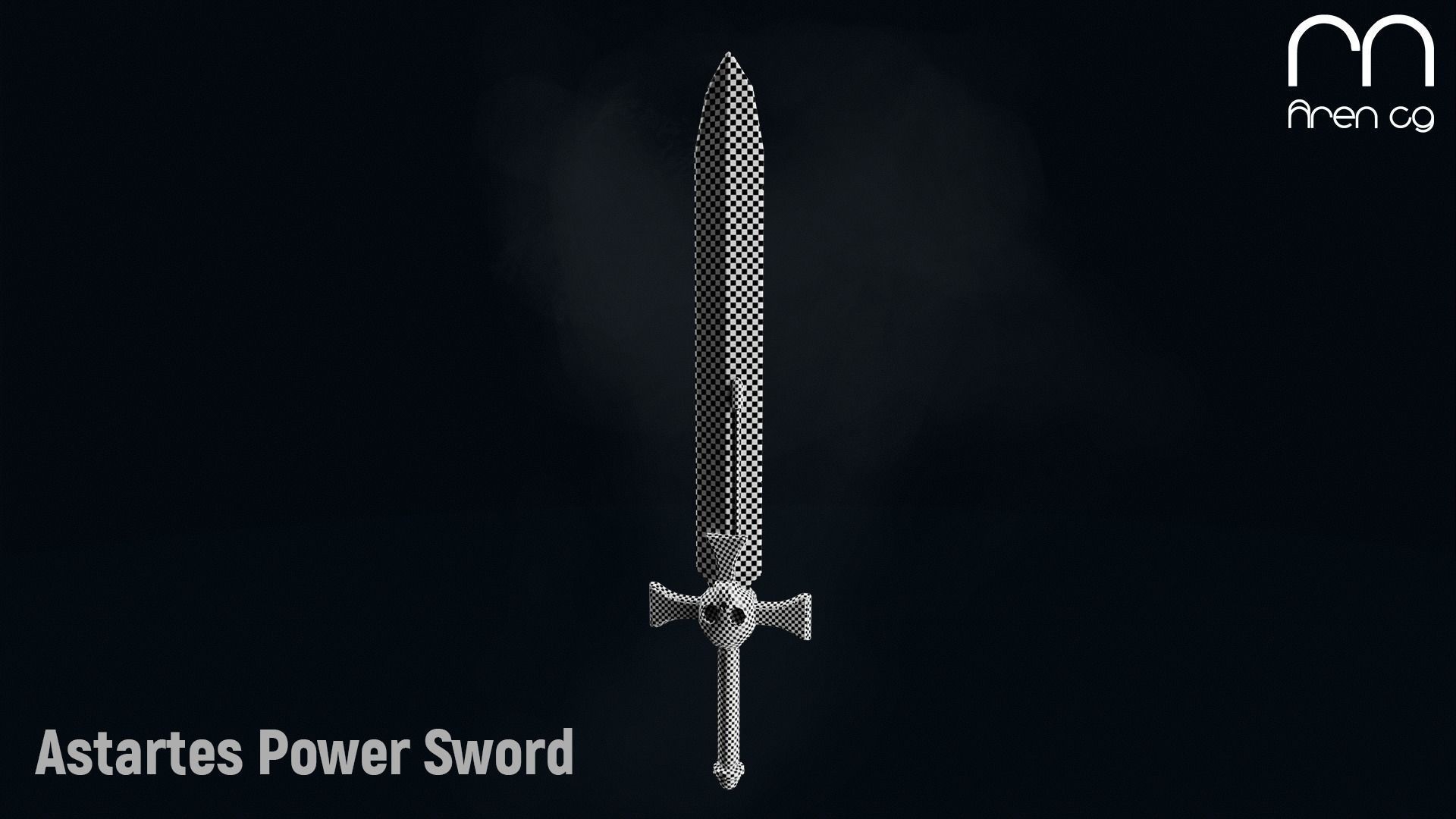 AC Astartes Power Sword Low-poly 3D model_2