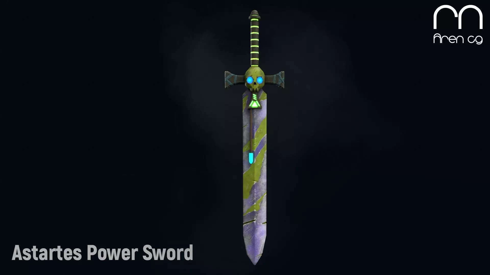 AC Astartes Power Sword Low-poly 3D model_0