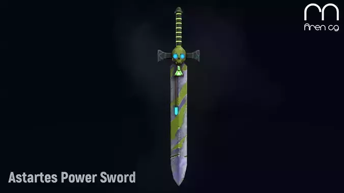 AC Astartes Power Sword Low-poly 3D model