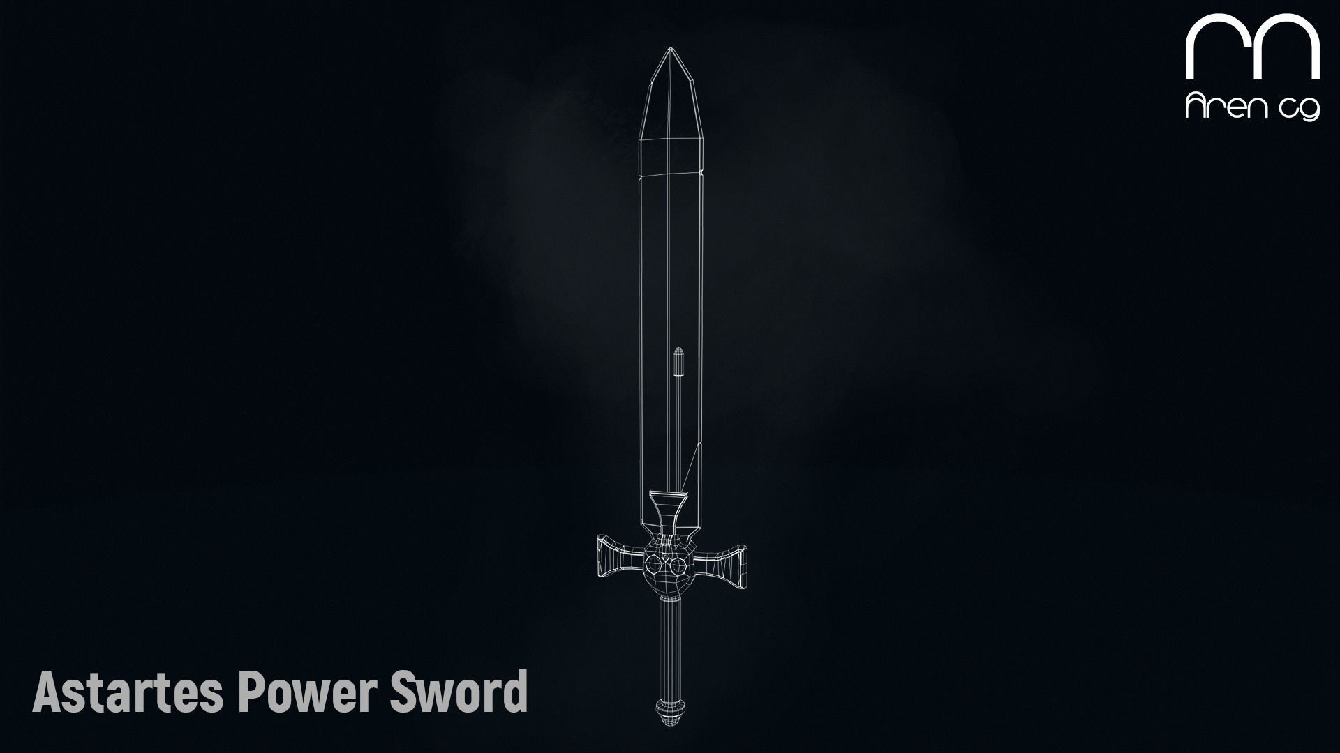 AC Astartes Power Sword Low-poly 3D model_3