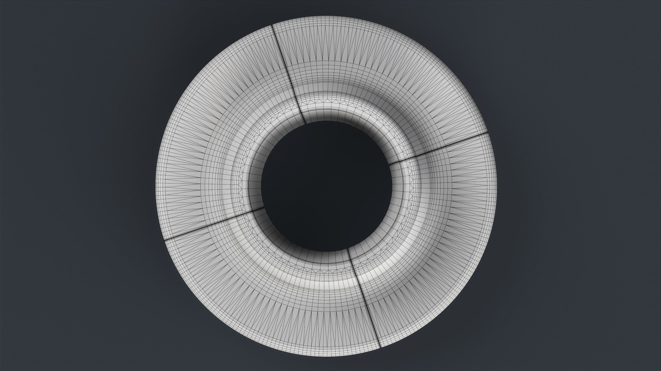 Modern Outdoor Bench 96 PBR Game Ready Low-poly 3D model_19