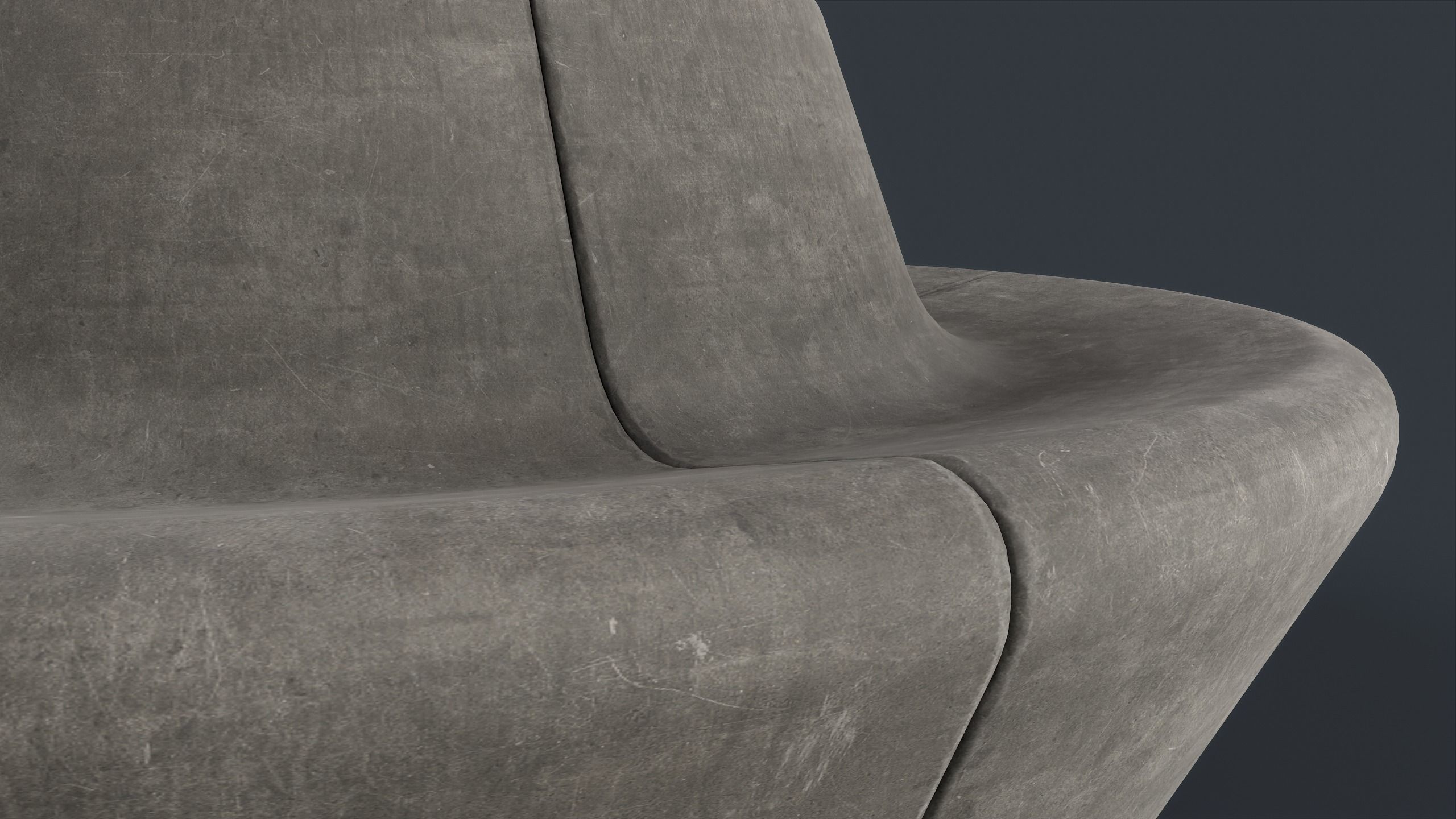 Modern Outdoor Bench 96 PBR Game Ready Low-poly 3D model_14