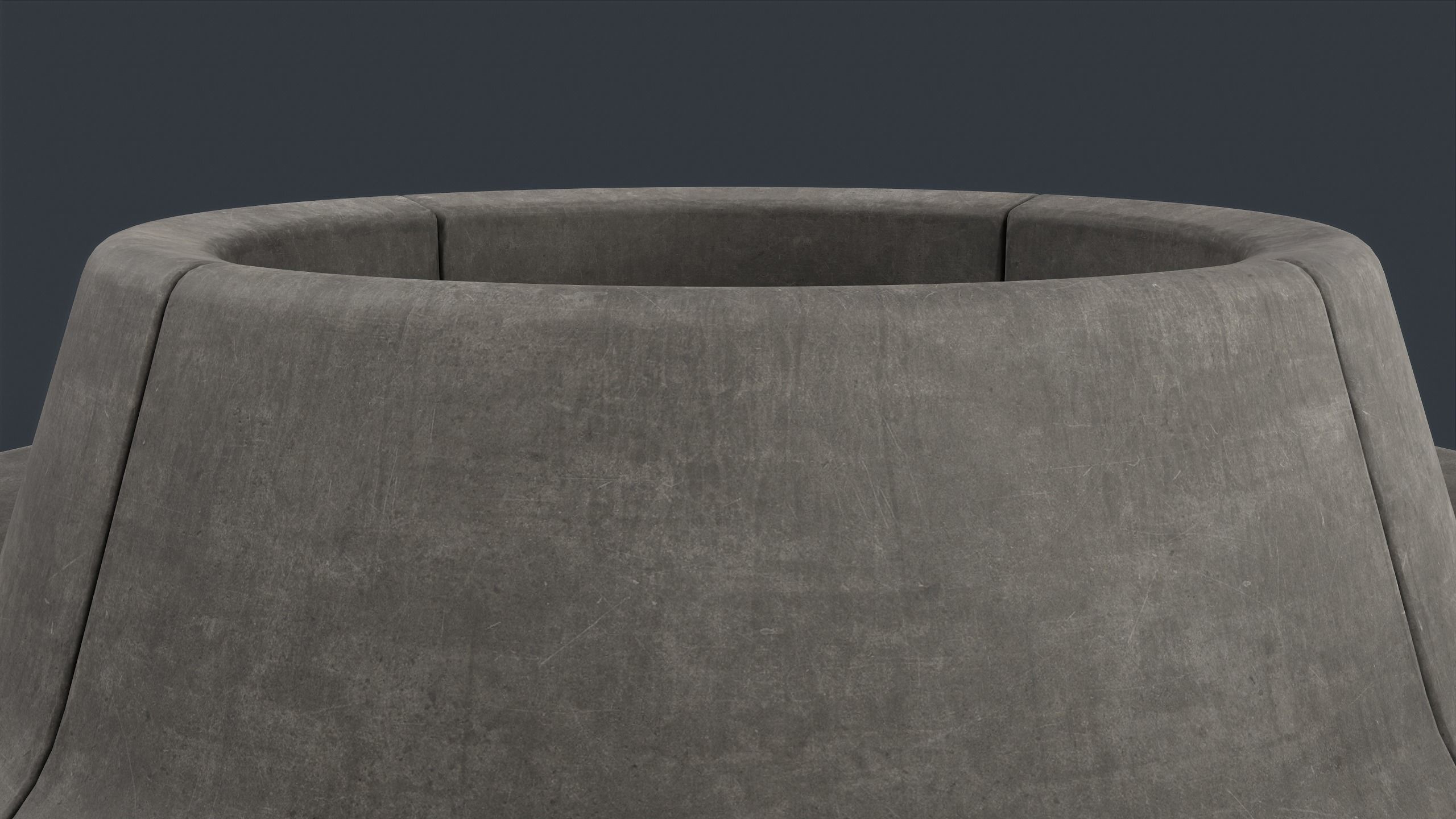 Modern Outdoor Bench 96 PBR Game Ready Low-poly 3D model_11