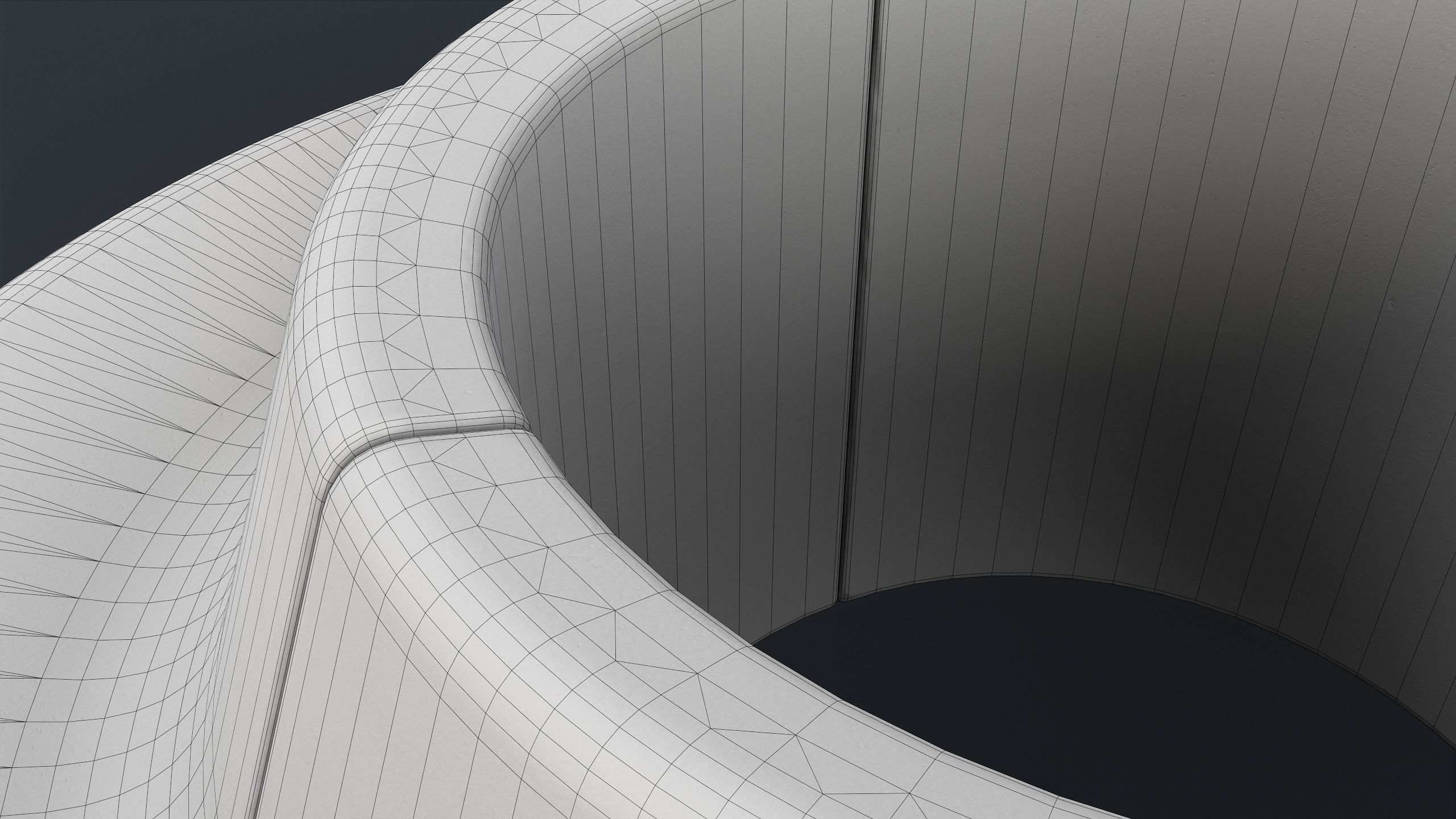 Modern Outdoor Bench 96 PBR Game Ready Low-poly 3D model_18