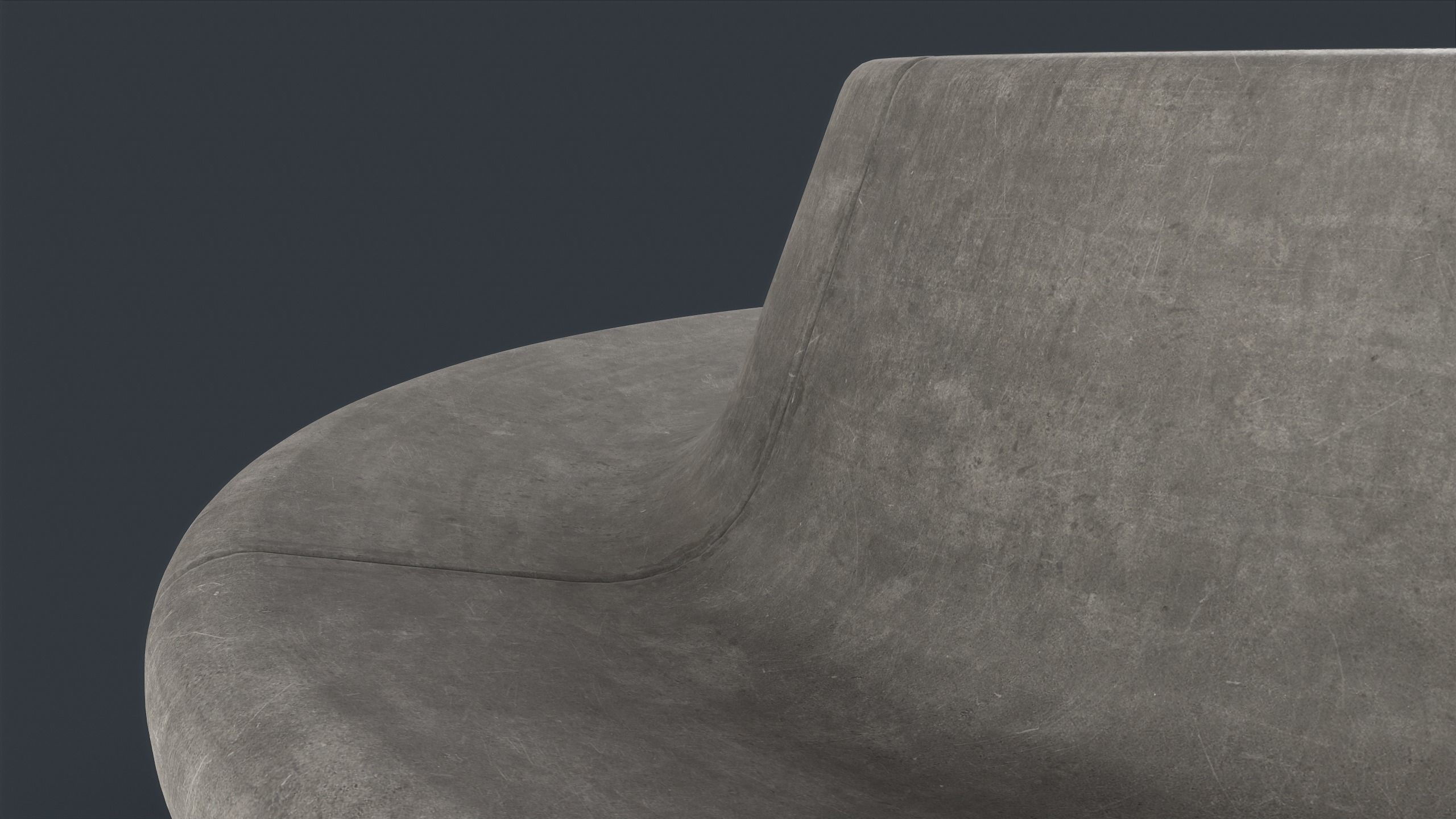 Modern Outdoor Bench 96 PBR Game Ready Low-poly 3D model_7