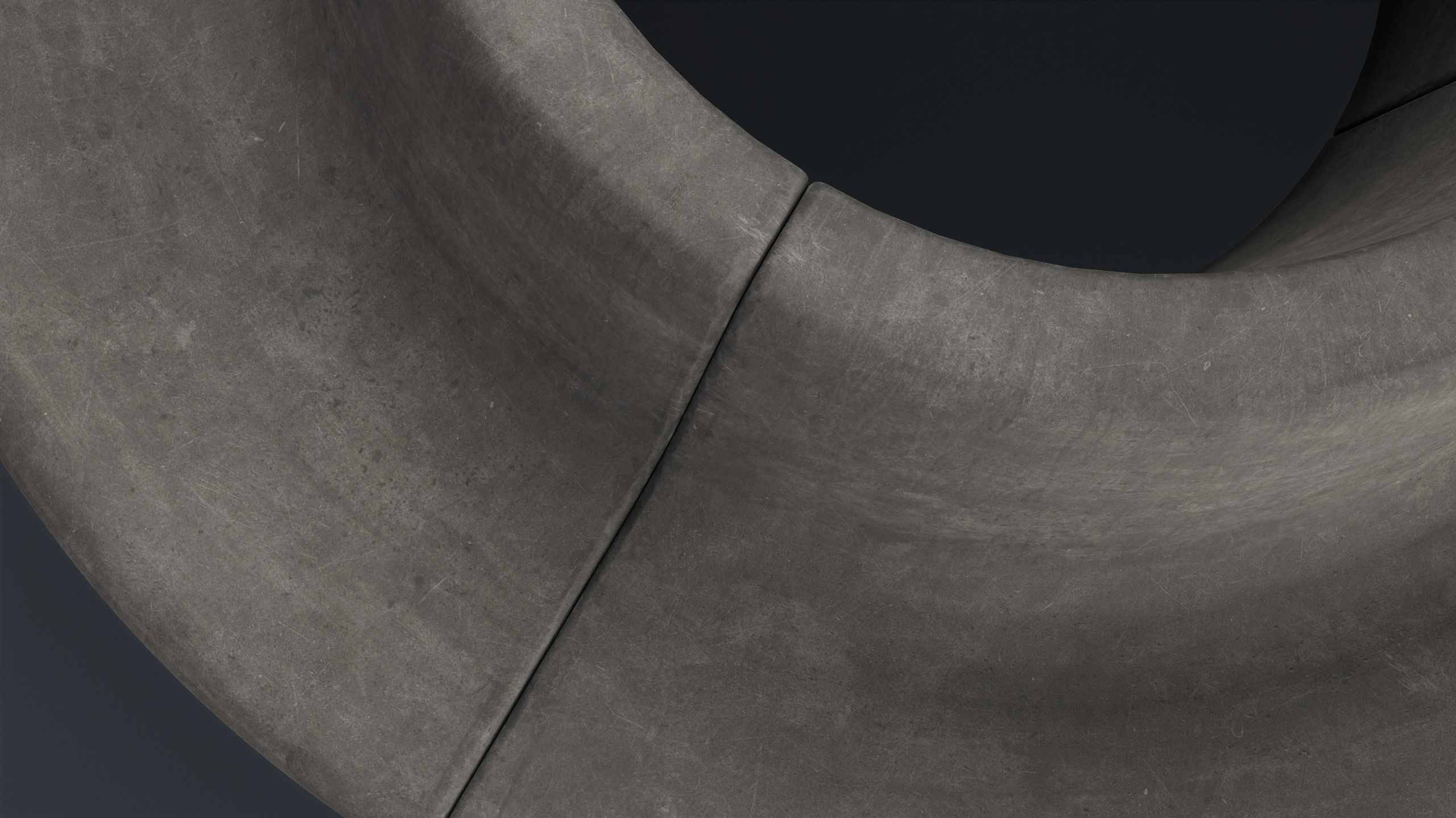 Modern Outdoor Bench 96 PBR Game Ready Low-poly 3D model_9