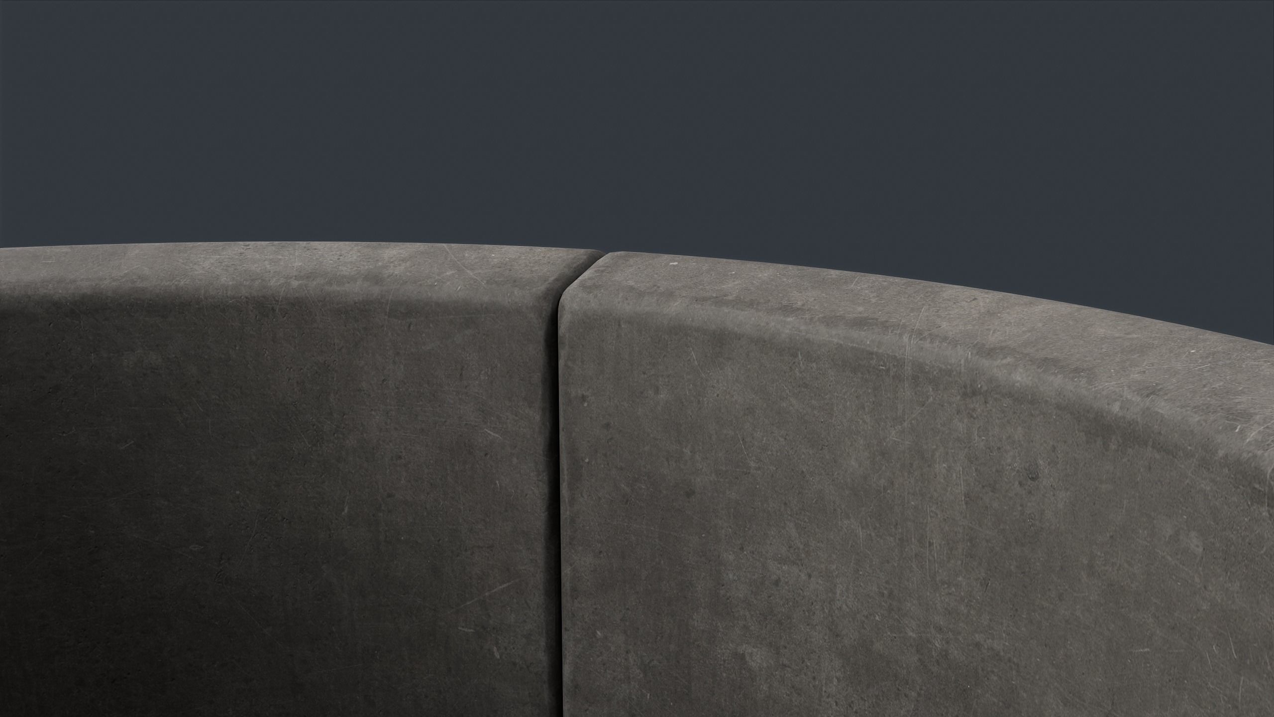 Modern Outdoor Bench 96 PBR Game Ready Low-poly 3D model_12