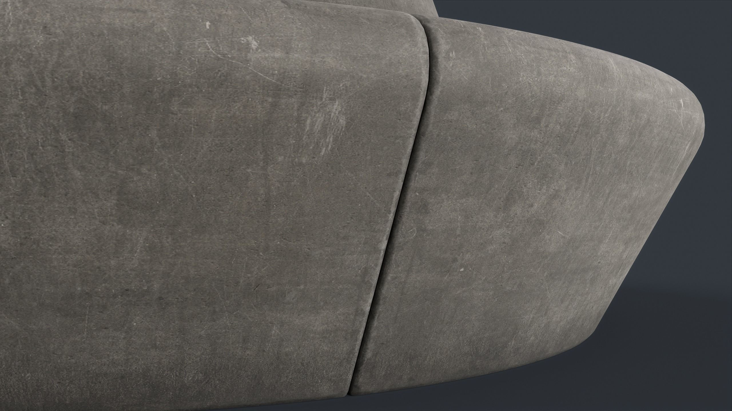 Modern Outdoor Bench 96 PBR Game Ready Low-poly 3D model_13