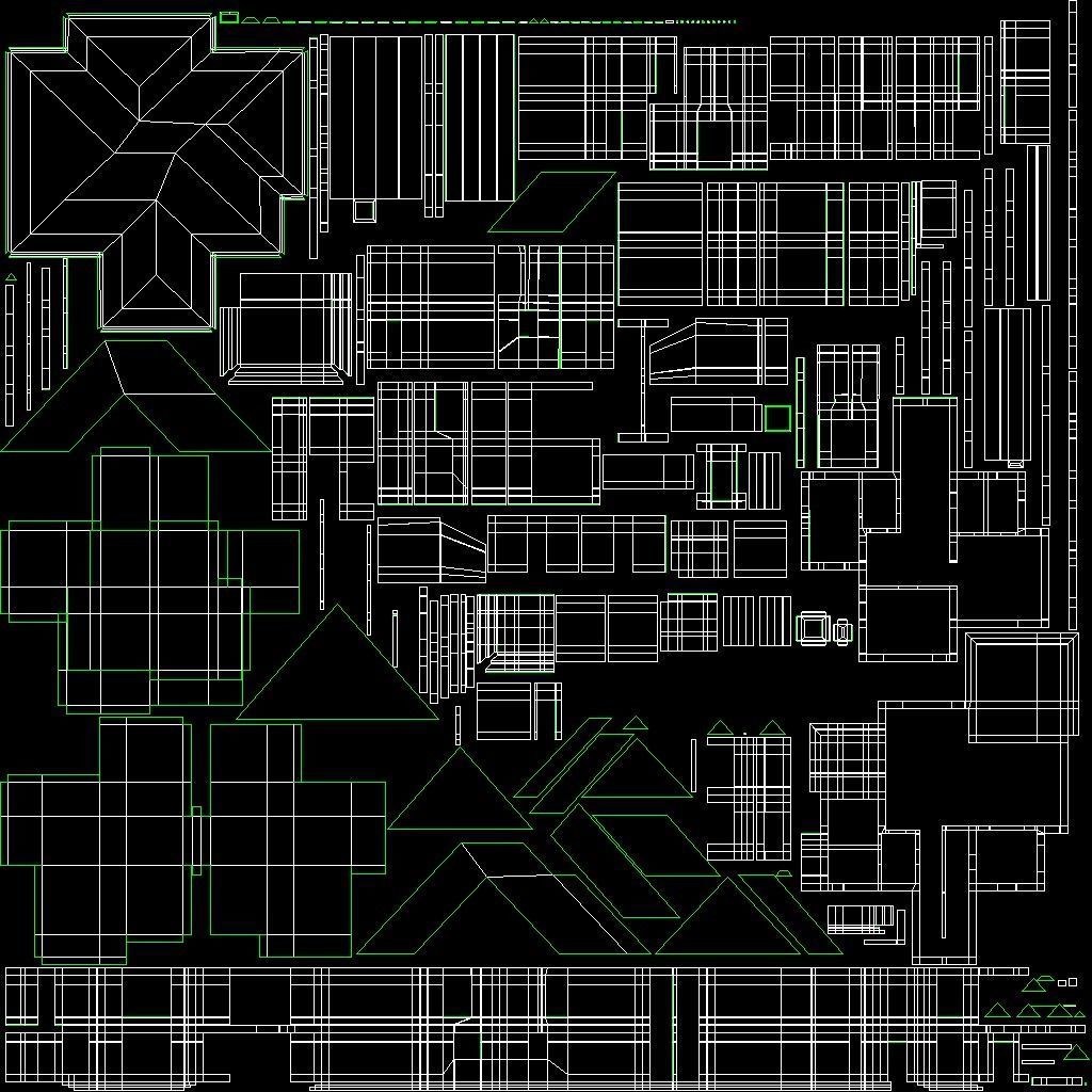 Modern two-story cottage 3D model_24