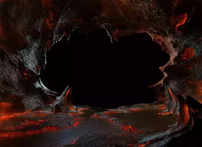 3D model High Detailed Fantastic Cave Scene - Model 3D model