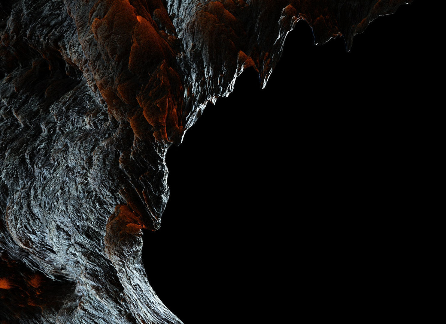 3D model High Detailed Fantastic Cave Scene - Model 3D model_1