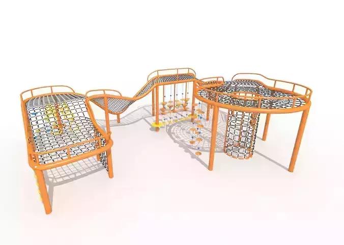 Big scale children combination climbing net playground equipment
