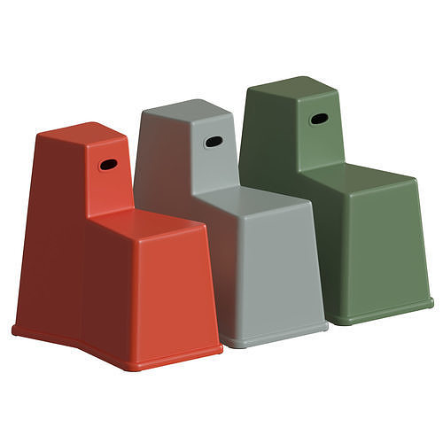 Stool-Tool styrofoam stools - 3D model
