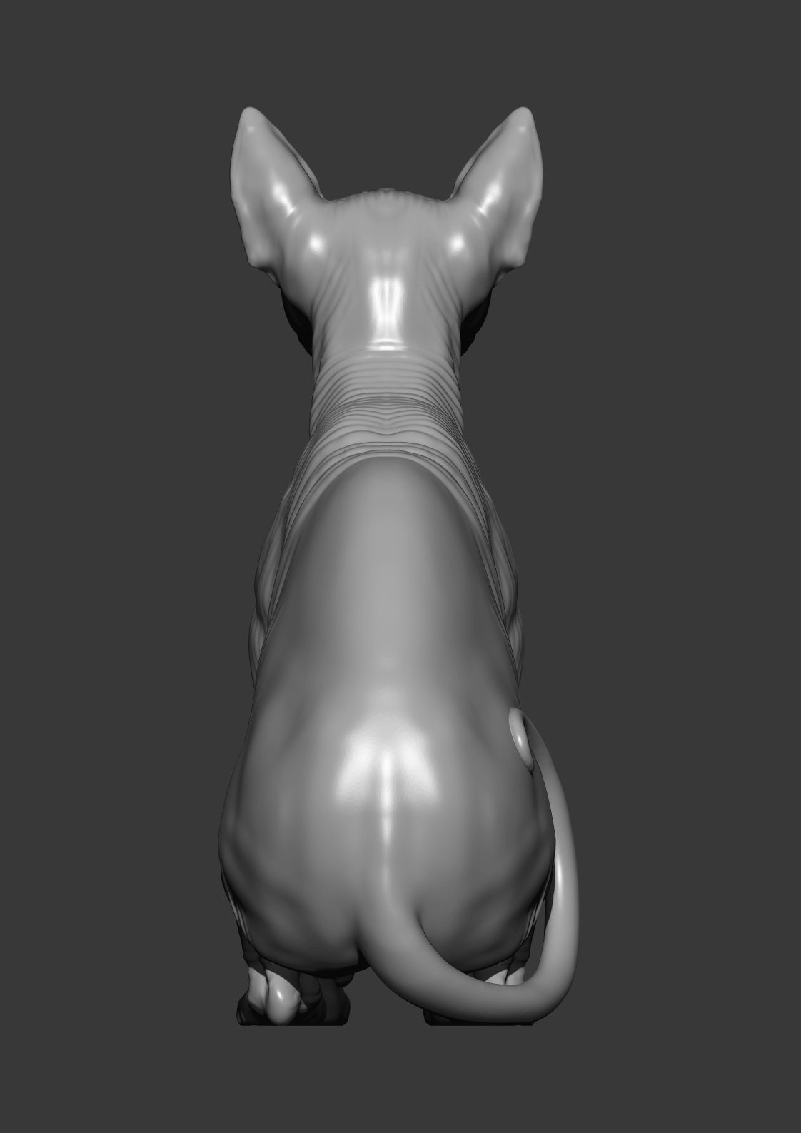 sphinx cat 3D print model_12