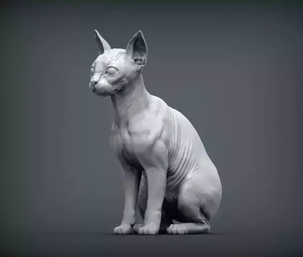 sphinx cat 3D print model