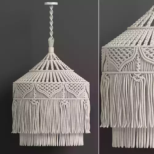 macrame chandelier 05
