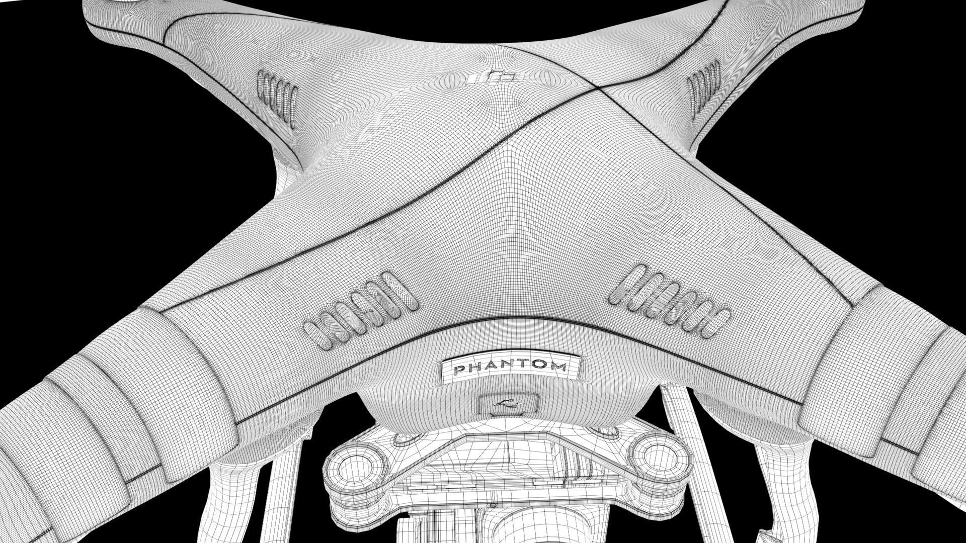 DJI Phantom 3 Drone Free 3D model_8