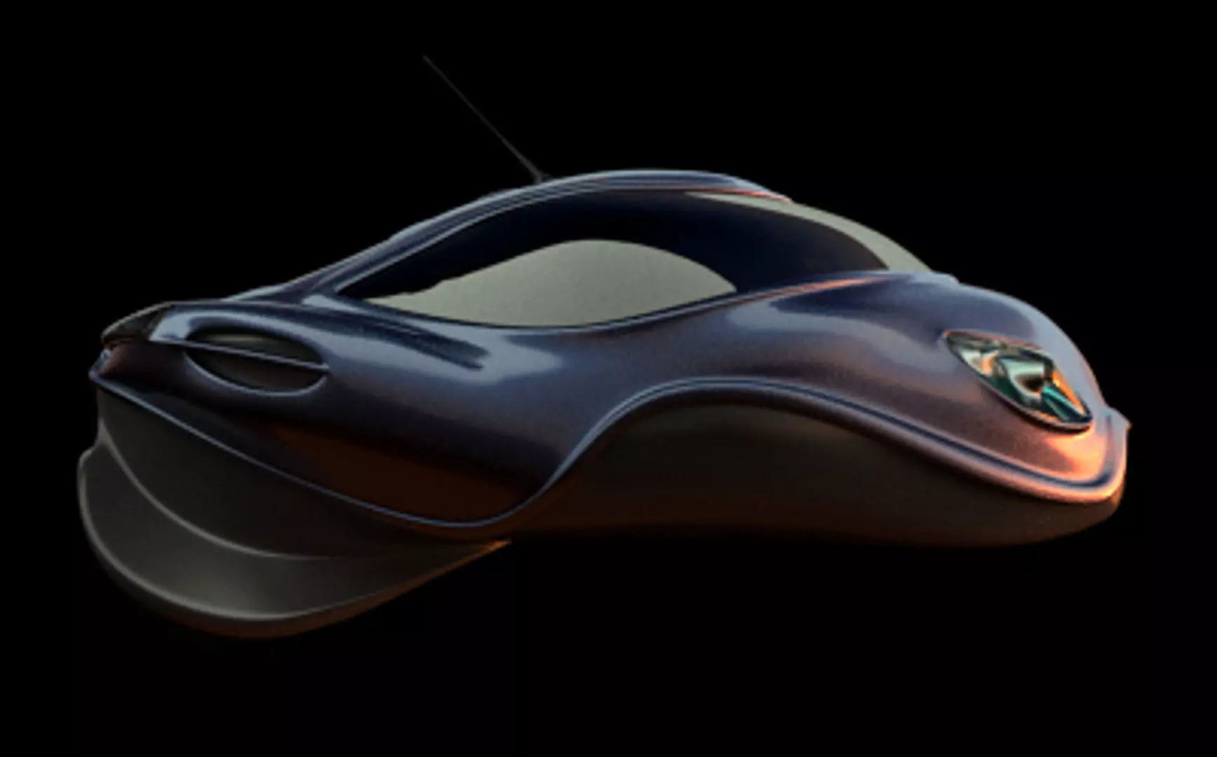 Futuristic Bug Car Model 3D model_0