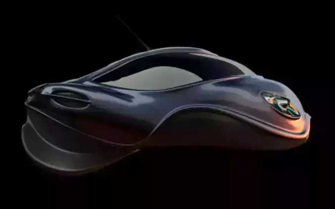 Futuristic Bug Car Model 3D model