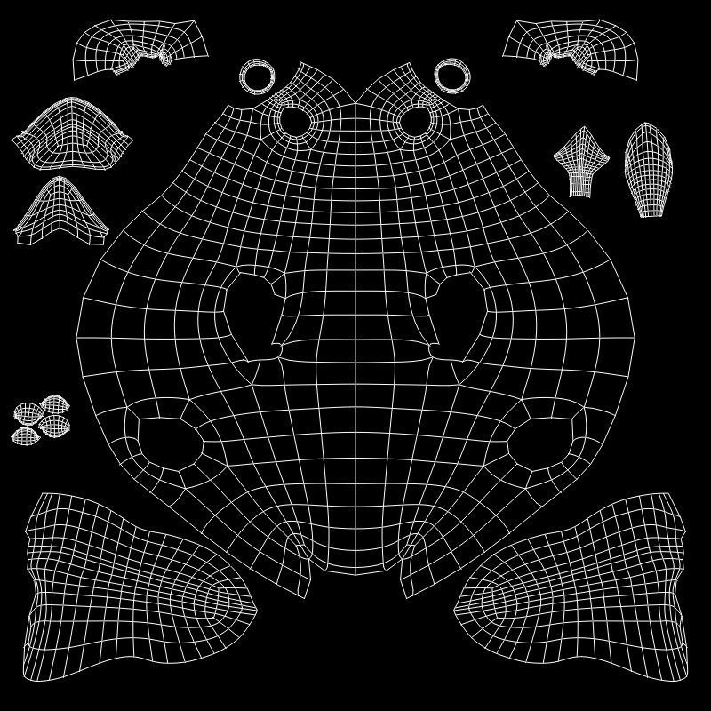 Pigeon 3D Model with wings spread 3D model_7