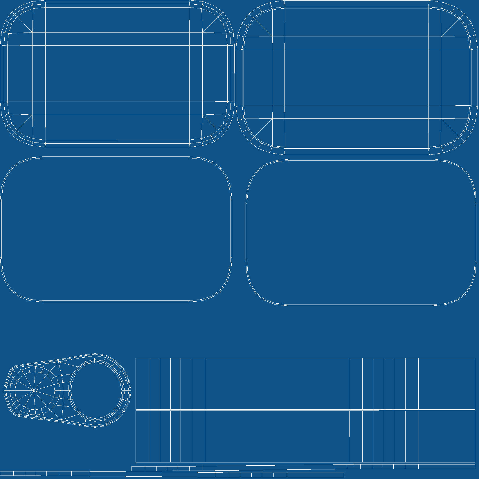 Low poly vintage cans Low-poly 3D model_14