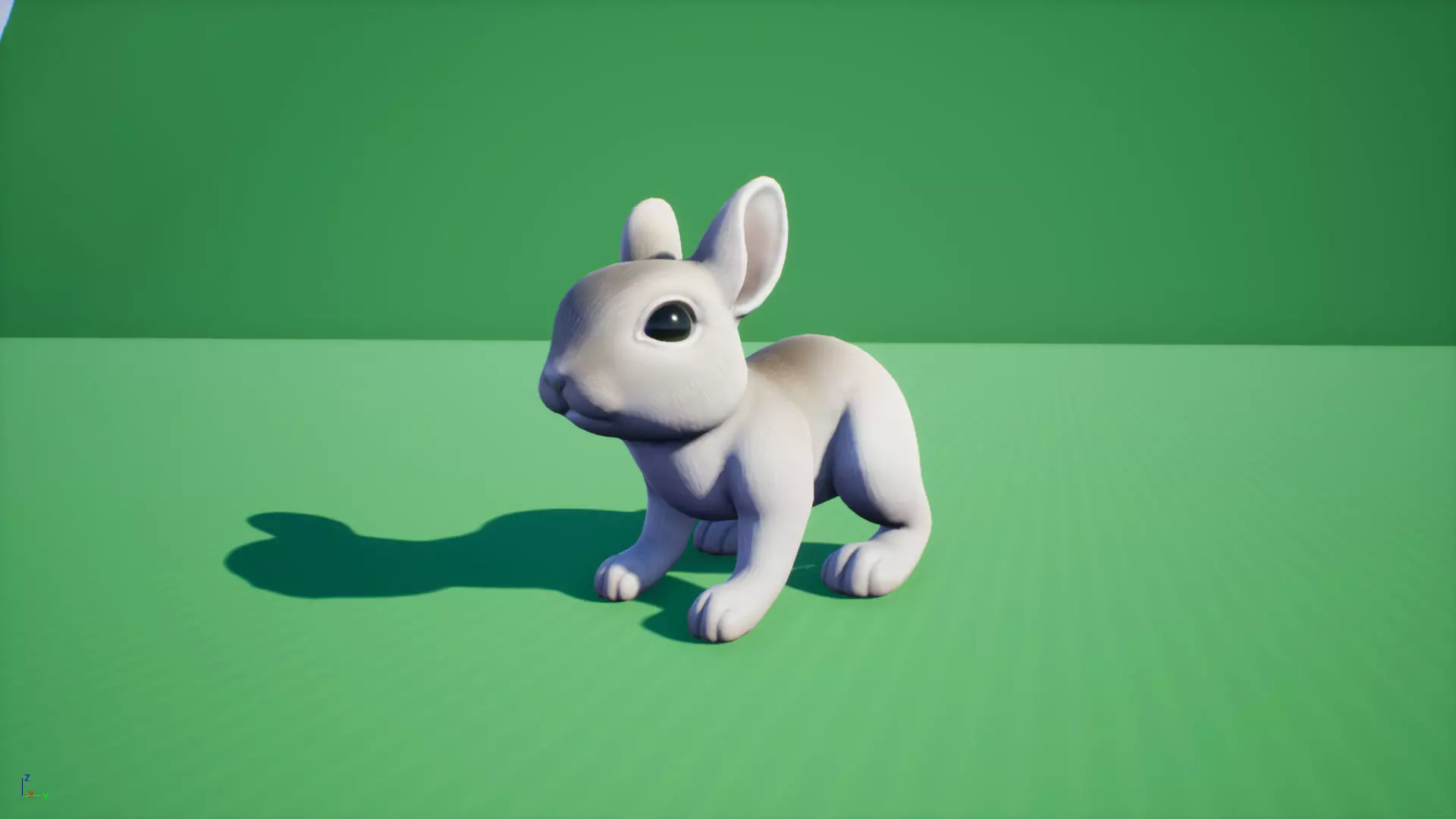 Bunny rabbit Low-poly 3D model