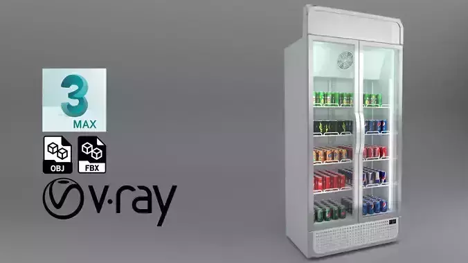 Display Fridge 3D model