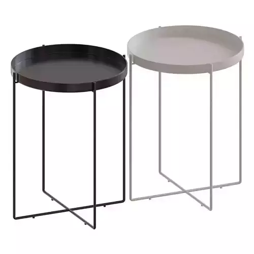 Habibi Jet Black Side Table