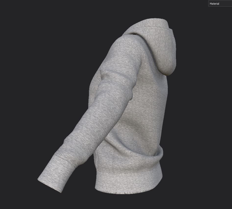 Hoodie Low-poly 3D model_7