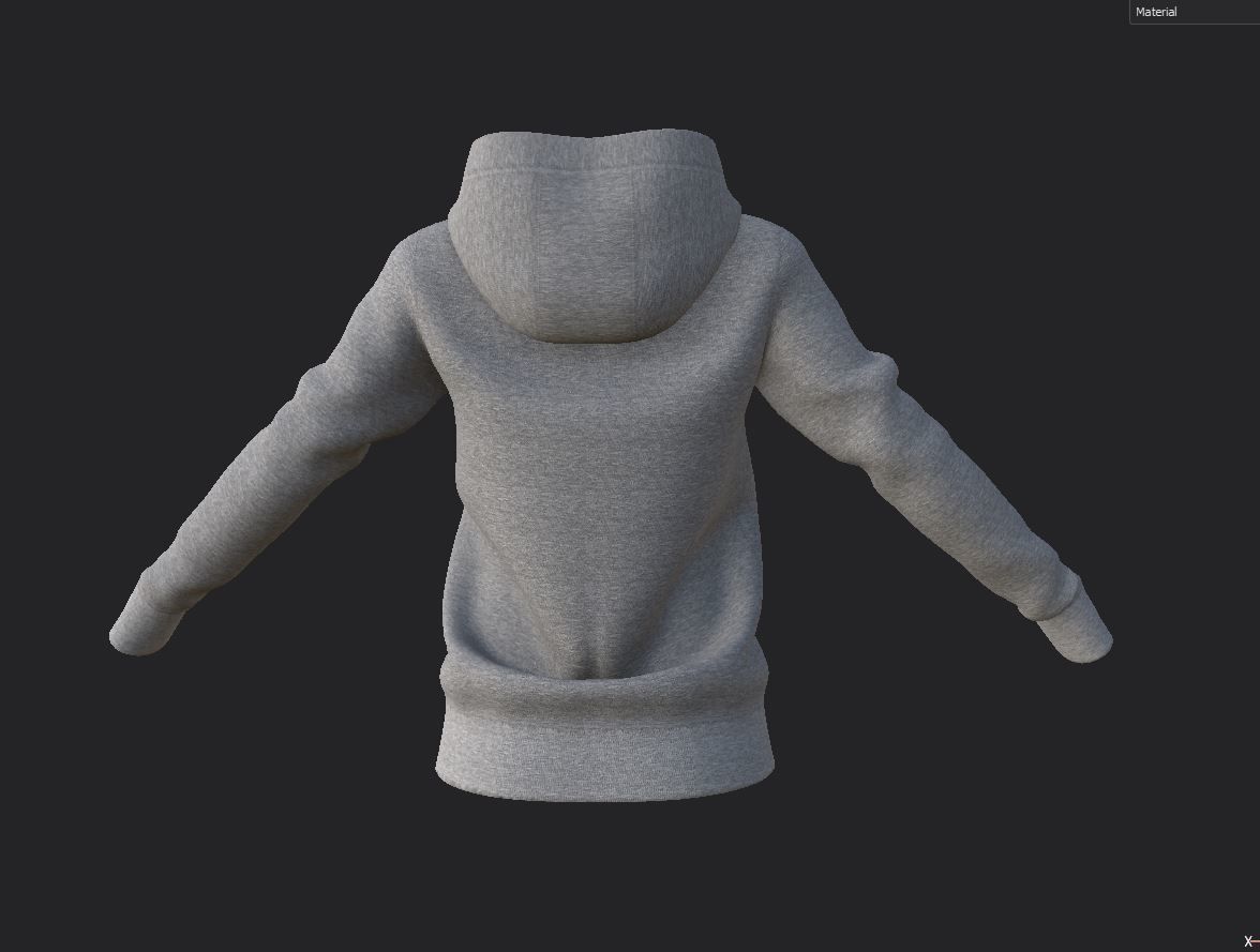 Hoodie Low-poly 3D model_6