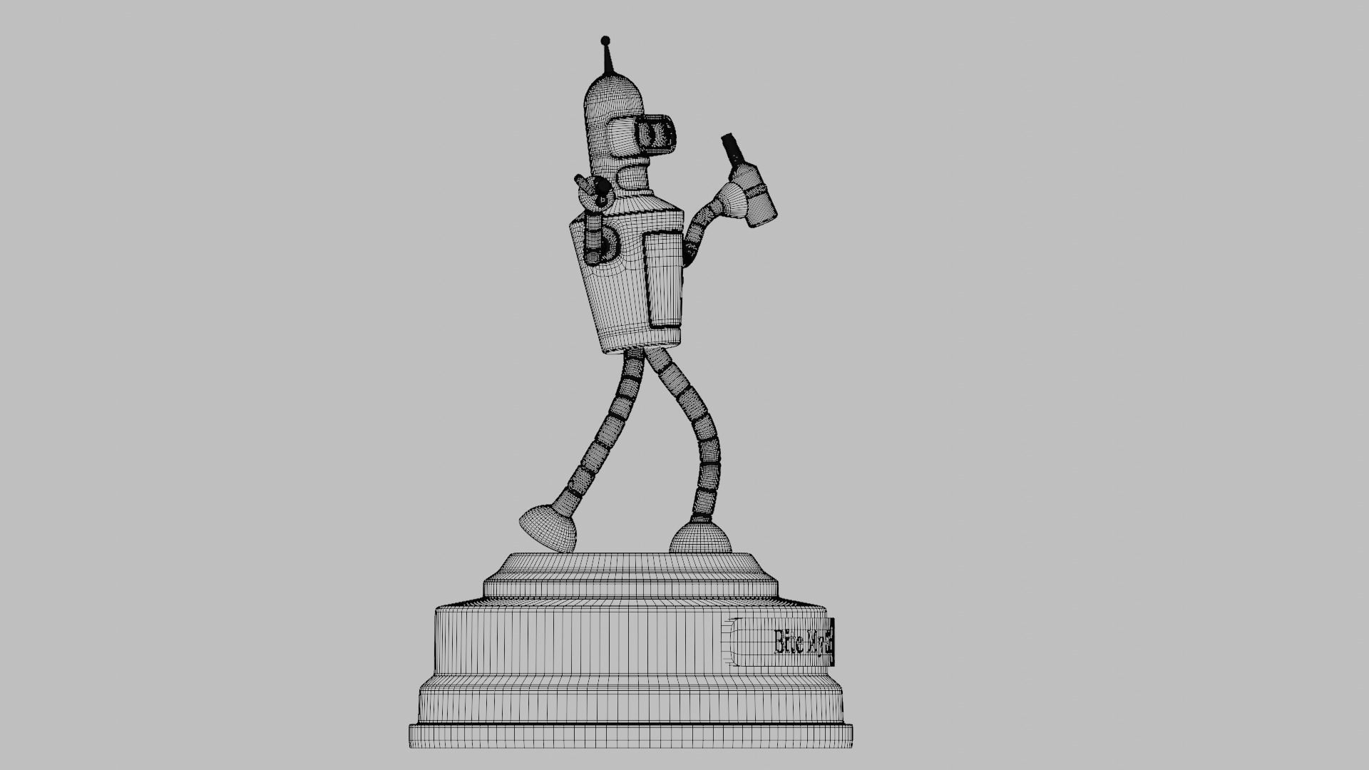 Bender Statue Futurama - 3D Printable 3D print model_18