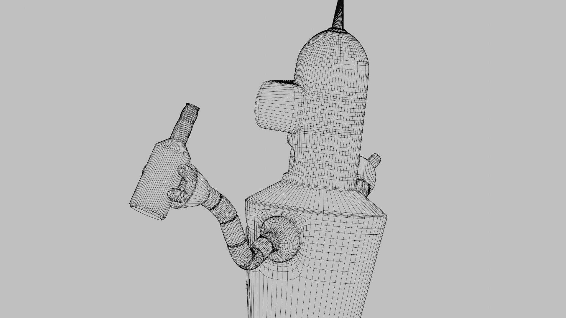 Bender Statue Futurama - 3D Printable 3D print model_14