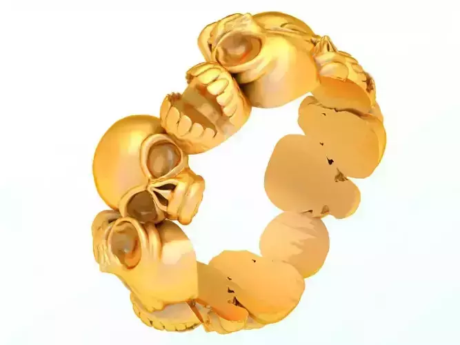 Skull ring - N6155 3D print model