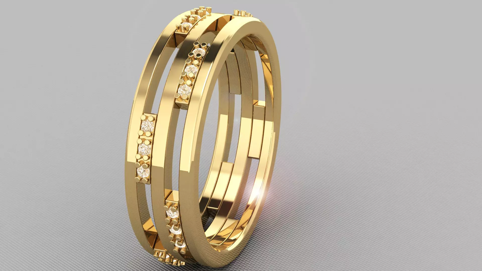 A ring in a minimalism style 3D print model