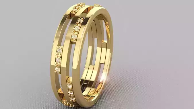 A ring in a minimalism style