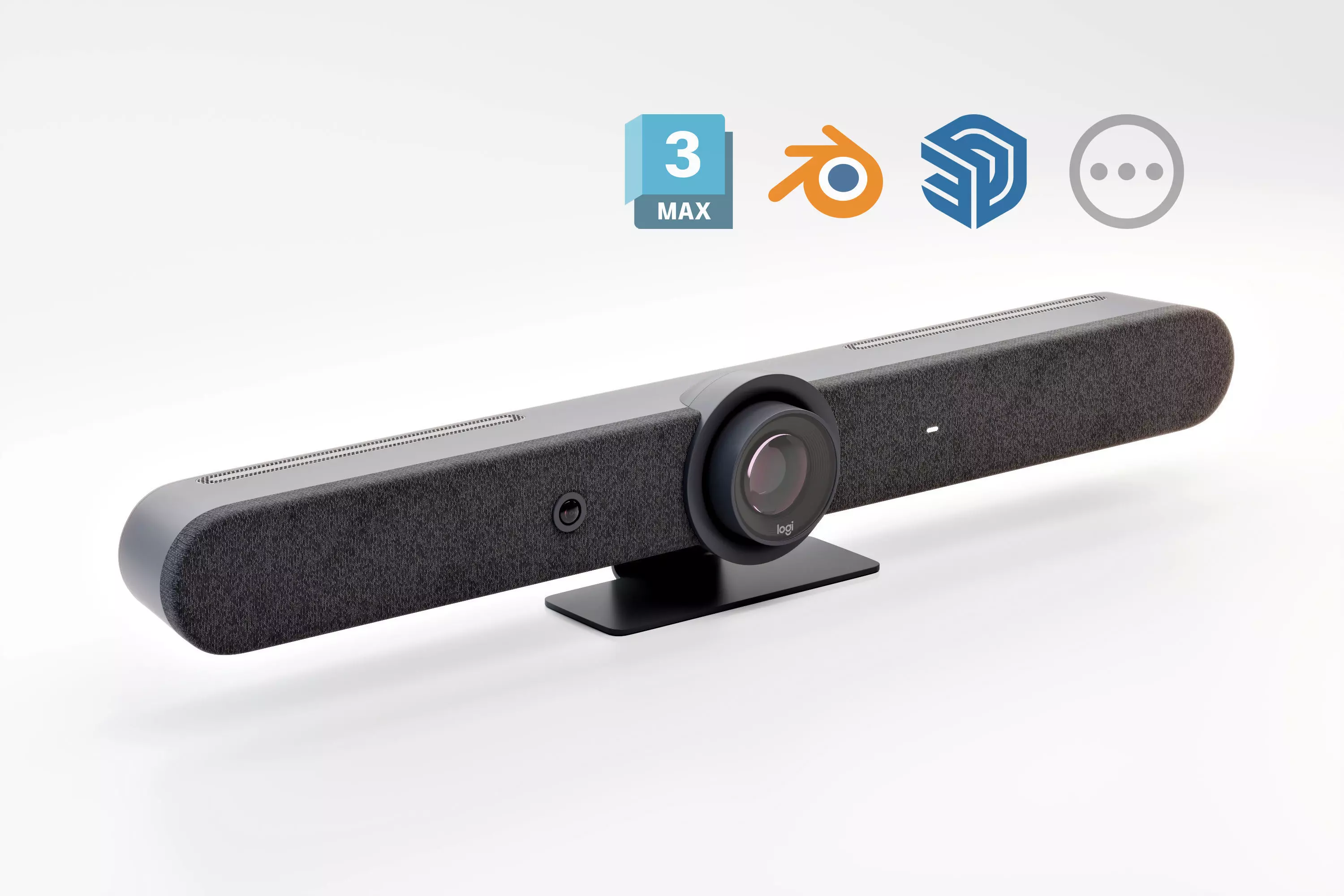 Logitech Rally Bar - Video Conferencing Webcam Soundbar 3D model_0