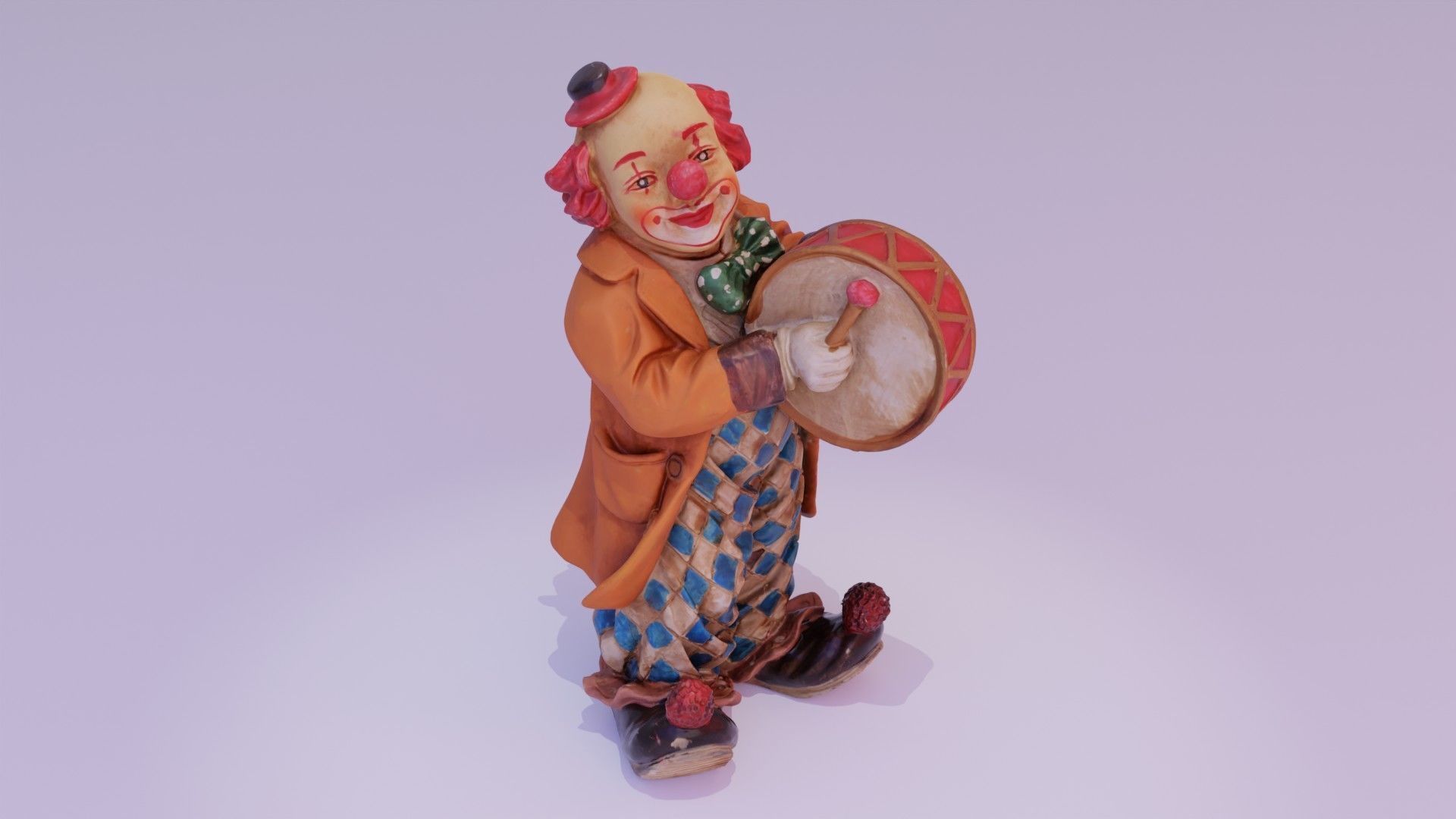 Clown statuette high-poly 3D model_12