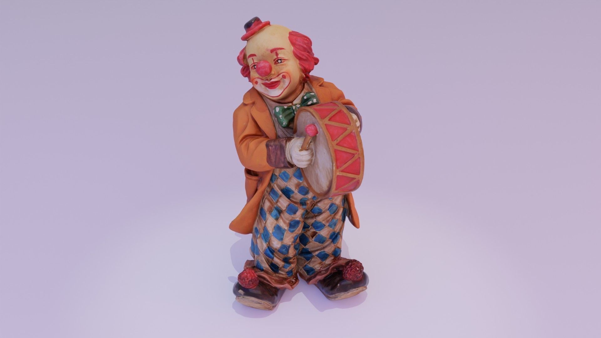 Clown statuette high-poly 3D model_11