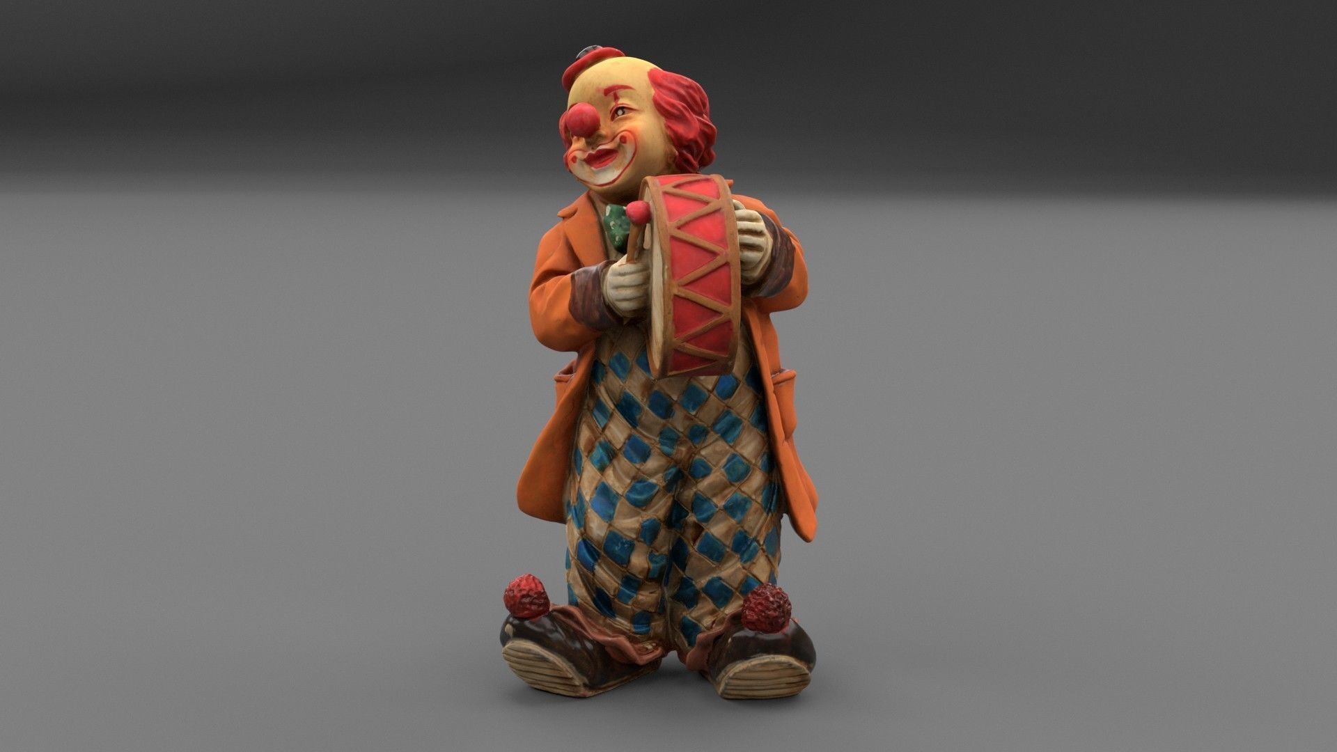 Clown statuette high-poly 3D model_30