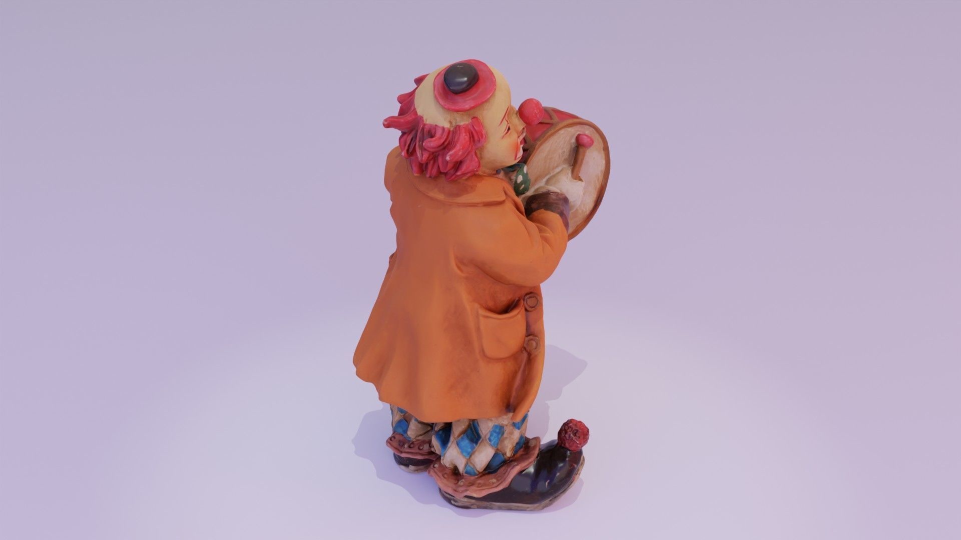 Clown statuette high-poly 3D model_14