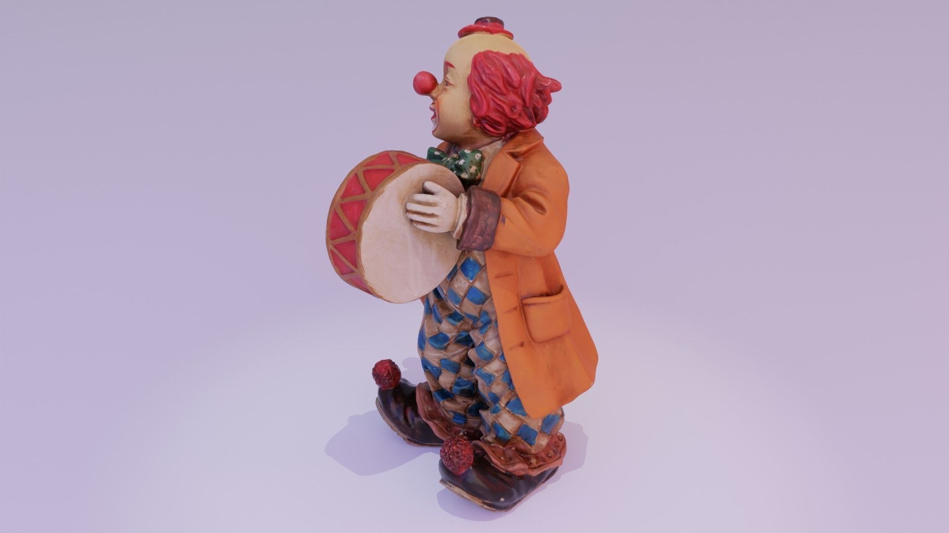 Clown statuette high-poly 3D model_19